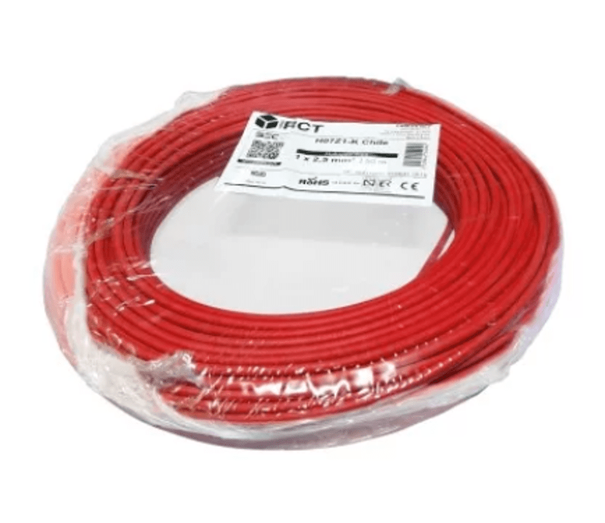 CÂBLE COMMANDE SANS HALOGÈNE 2.5MM ROUGE