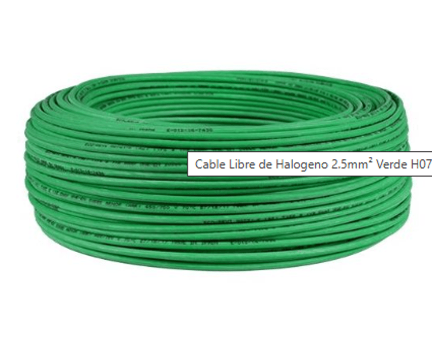 CÂBLE COMMANDE SANS HALOGÈNE 2.5MM VERT