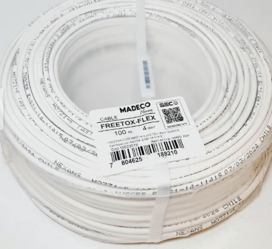 CÂBLE COMMANDE SANS HALOGÈNE 4MM BLANC