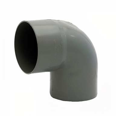 COUDE PVC SANITARIO 50MM X 87.5° GRIS